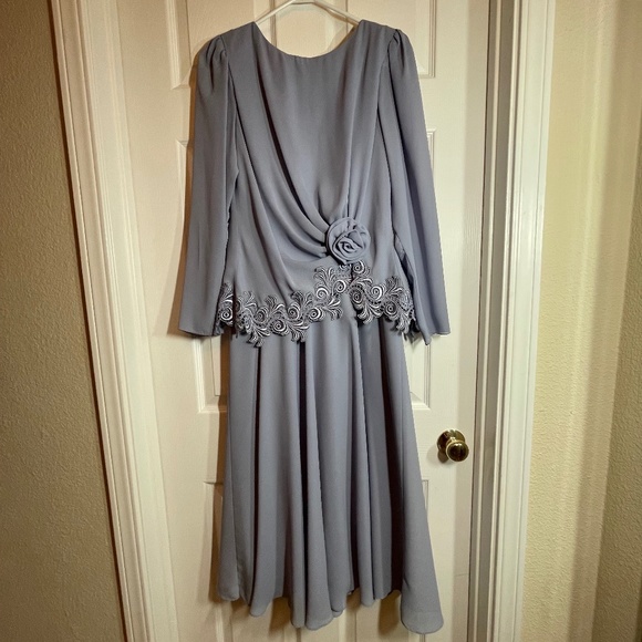 Miss Elliette Lilac Chiffon Dress and Fenaroli for Regalia dyed shoes - Picture 1 of 5